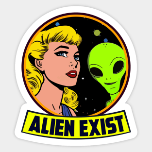 ALIEN EXIST Sticker